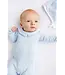 Buckhead Blue with Worth Avenue White Rock Me Romper (Ribbed)