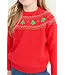 Isaac's Fair Isle Sweater - Richmond Red with Christmas Trees