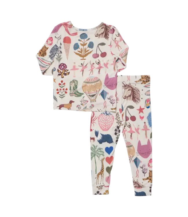 20 Years of Pink Chicken Kids Bamboo PJ Set