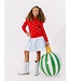 Lola and The Boys Girls Red Ruby Crystal Bows Sweater