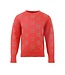 Lola and The Boys Girls Red Ruby Crystal Bows Sweater