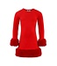 Lola and The Boys Girls Red Holly Dress
