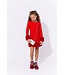 Lola and The Boys Girls Red Holly Dress