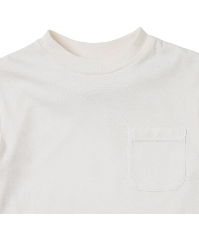 Pedal Boys Antique White Pocket Long Sleeve Tee