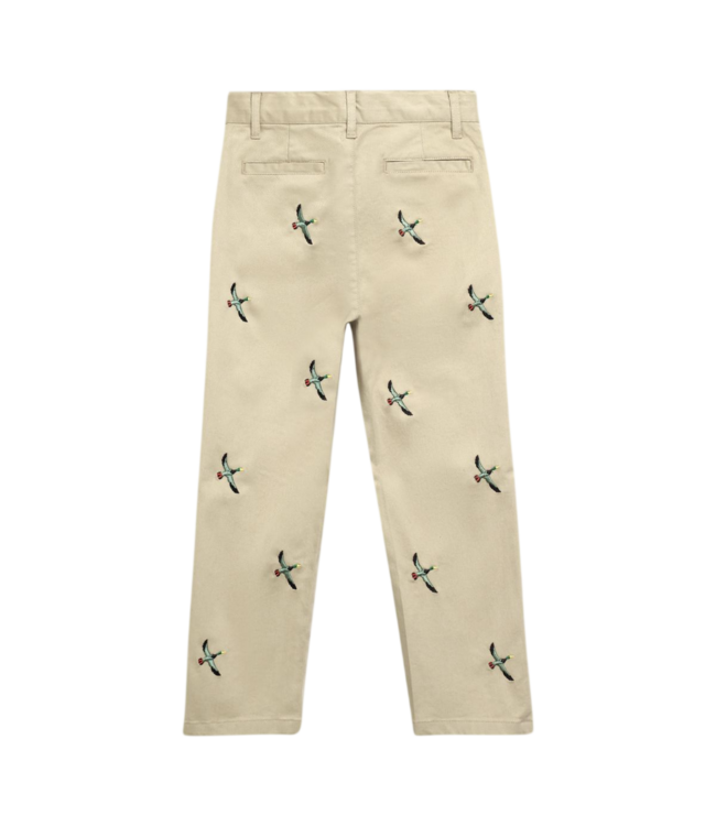Pedal Boys Khaki Duck Embroidered Chino Pants