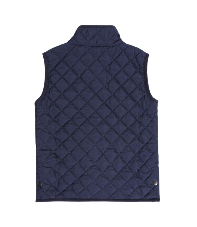 Navy Quilted Vest