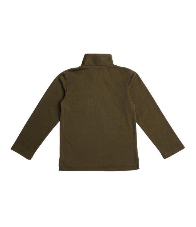 Pedal Boys Olive Green Quarter-Zip Scott Pullover