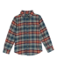 Rust/Hunter Plaid Flannel Shirt