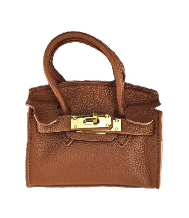 Leather Purse with Gold Latch