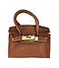 Leather Purse with Gold Latch
