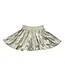 Little Olin Gold Pleated Shimmer Gathered Skort