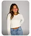 Little Olin White Braid Knit Cardigan