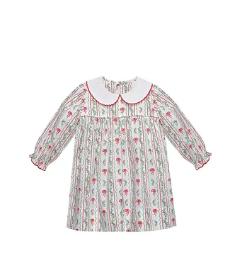 Remember Nguyen Red Reagan Dress with Bows & Berries