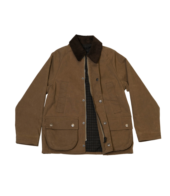 Saltwater Boys Company Boys Waxed Barn Jacket - Brown