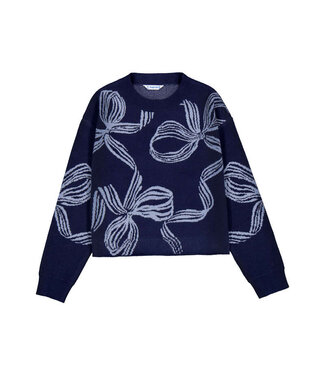 Mayoral Blue Bow Sweater