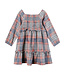 vignette Orange Plaid Lyra Dress