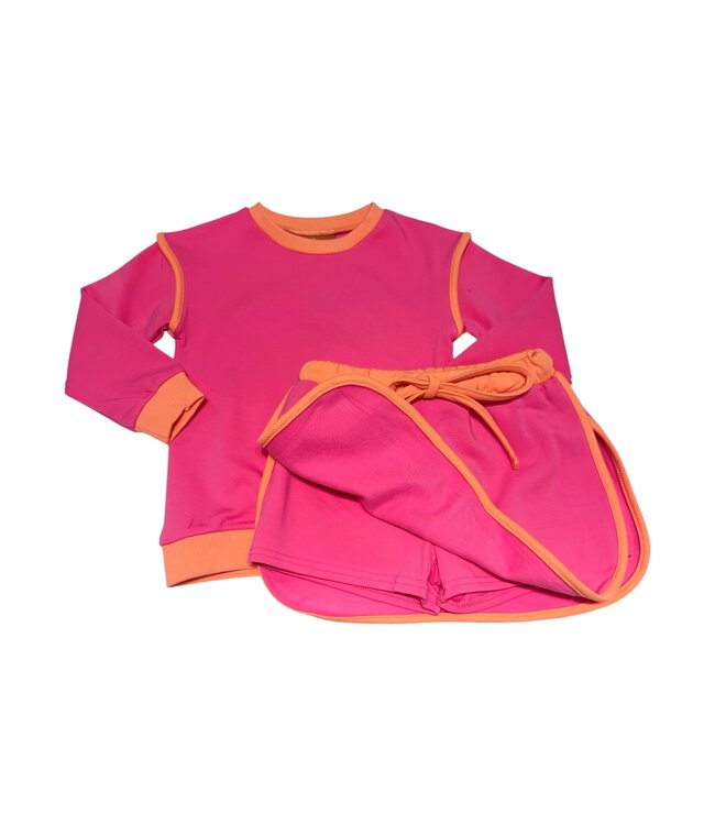 Millie Jay Girls Pink & Orange Josie Skort Set