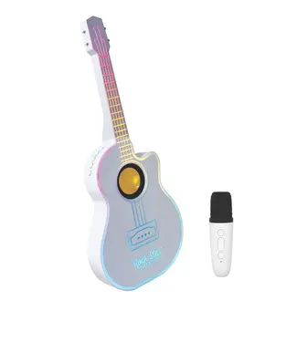 Wireless Express Bluetooth LED Guitar Speaker with Wireless Karaoke Microphone