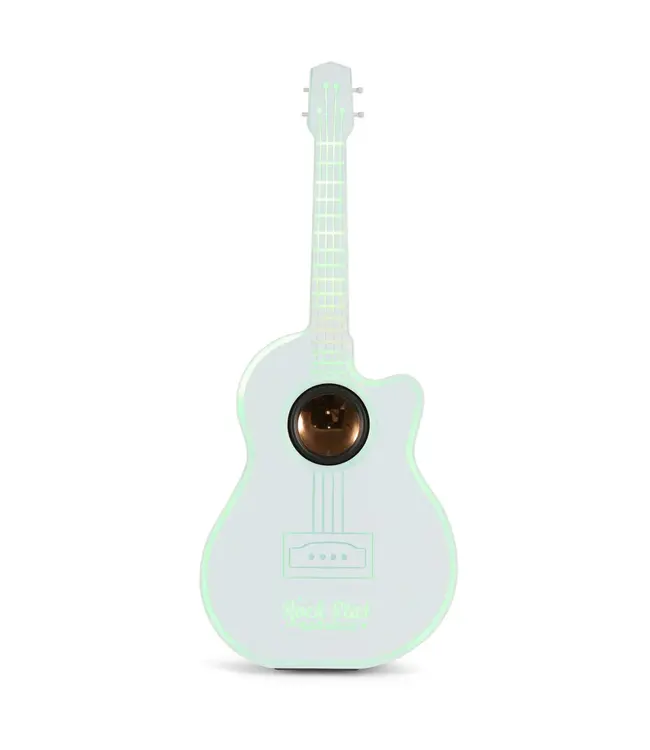 Bluetooth LED Guitar Speaker with Wireless Karaoke Microphone