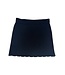 Little Olin Black Flat Knit Wavy Hem Skirt