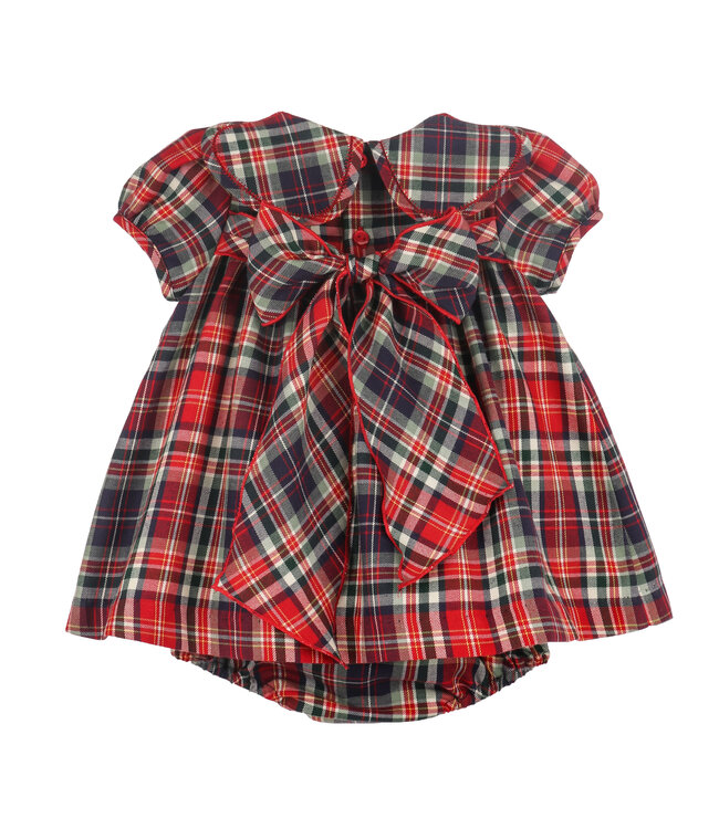 Evergreen Tartan Petal Red Float