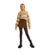 Molly Bracken Chocolate High-Waisted Woven Flared Fit Shorts