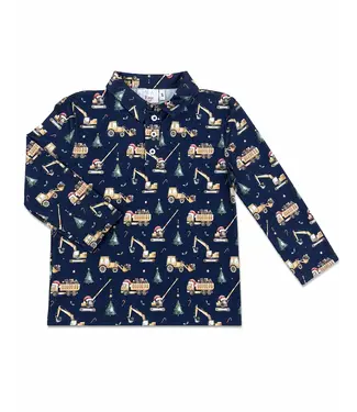 Mila & Rose Oh What Fun It Is To Build L/S Polo
