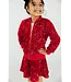 Red Velvet Sequin Twirl Skort
