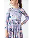 Mila & Rose Girls Honeysuckle Long Sleeve Pocket Twirl Dress