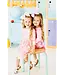 Blushing Bows 3/4 Sleeve Pocket Twirl Dress