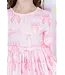 Blushing Bows 3/4 Sleeve Pocket Twirl Dress