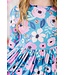 Twirling In Teal 3/4 Sleeve Pocket Twirl Dress