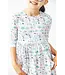 Twinkle Toes 3/4 Sleeve Pocket Twirl Dress