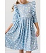 Bluebell 3/4 Sleeve Ruffle Twirl Dress