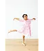 Mila & Rose Girls Twirling En Pointe 3/4 Sleeve Ruffle Twirl Dress