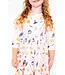 Mila & Rose Girls Hey Boo Halloween 3/4 Sleeve Pocket Twirl Dress