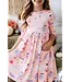 Spooky Sweetheart 3/4 Sleeve Pocket Twirl Dress