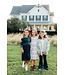 Fall Stripes 3/4 Sleeve Pocket Twirl Dress