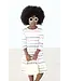 Fall Stripes 3/4 Sleeve Pocket Twirl Dress