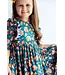 Gobble Til You Wobble 3/4 Sleeve Ruffle Twirl Dress