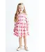 Mila & Rose Girls Candy Cane Ballet Long Sleeve Ruffle Hem Twirl Dress