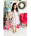 Mila & Rose Girls Very Merry Long Sleeve Pocket Twirl Dress
