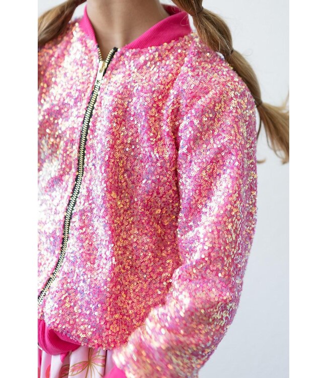 Hot Pink Sequin Jacket