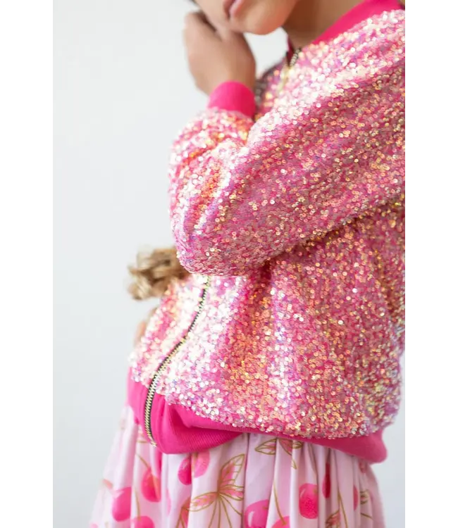 Hot Pink Sequin Jacket