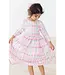 Mila & Rose Girls Pink Plaid 3/4 Sleeve Pocket Twirl Dress