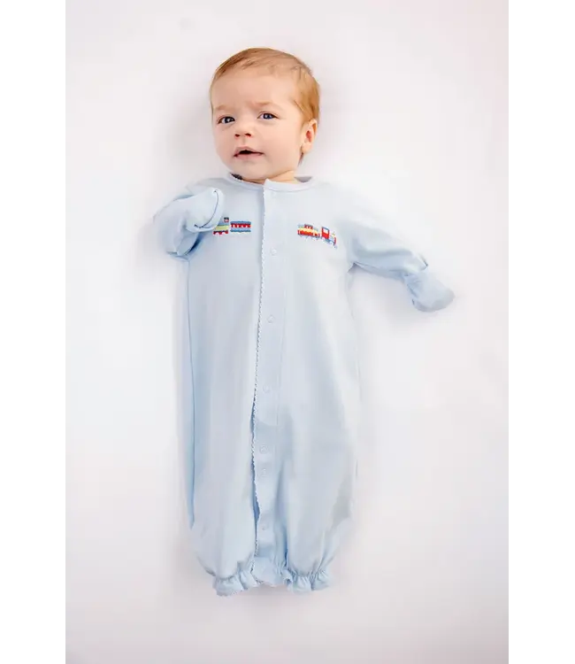 Buckhead Blue Train Twinkle Twinkle 2 in 1 Gown