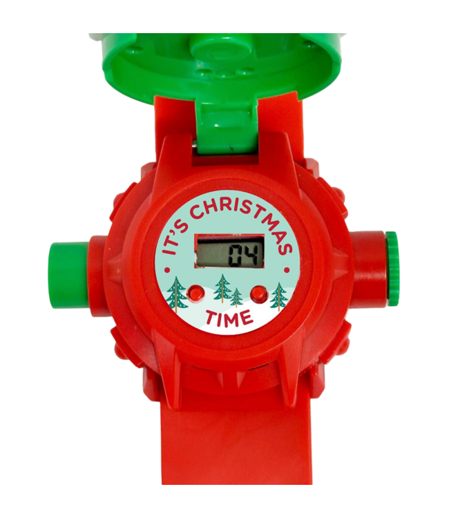 Two's Company Santa Digital Watch with Projector
