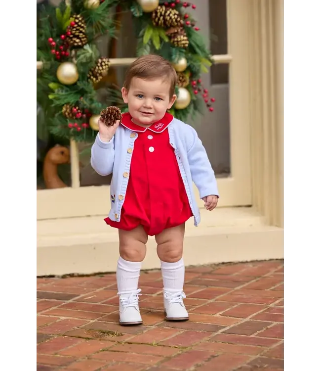Little English Red Corduroy Davant Bubble
