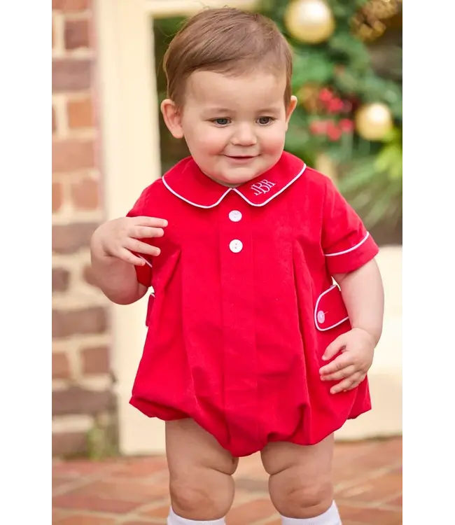 Little English Red Corduroy Davant Bubble
