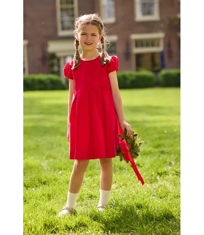 Red Corduroy Clara Dress
